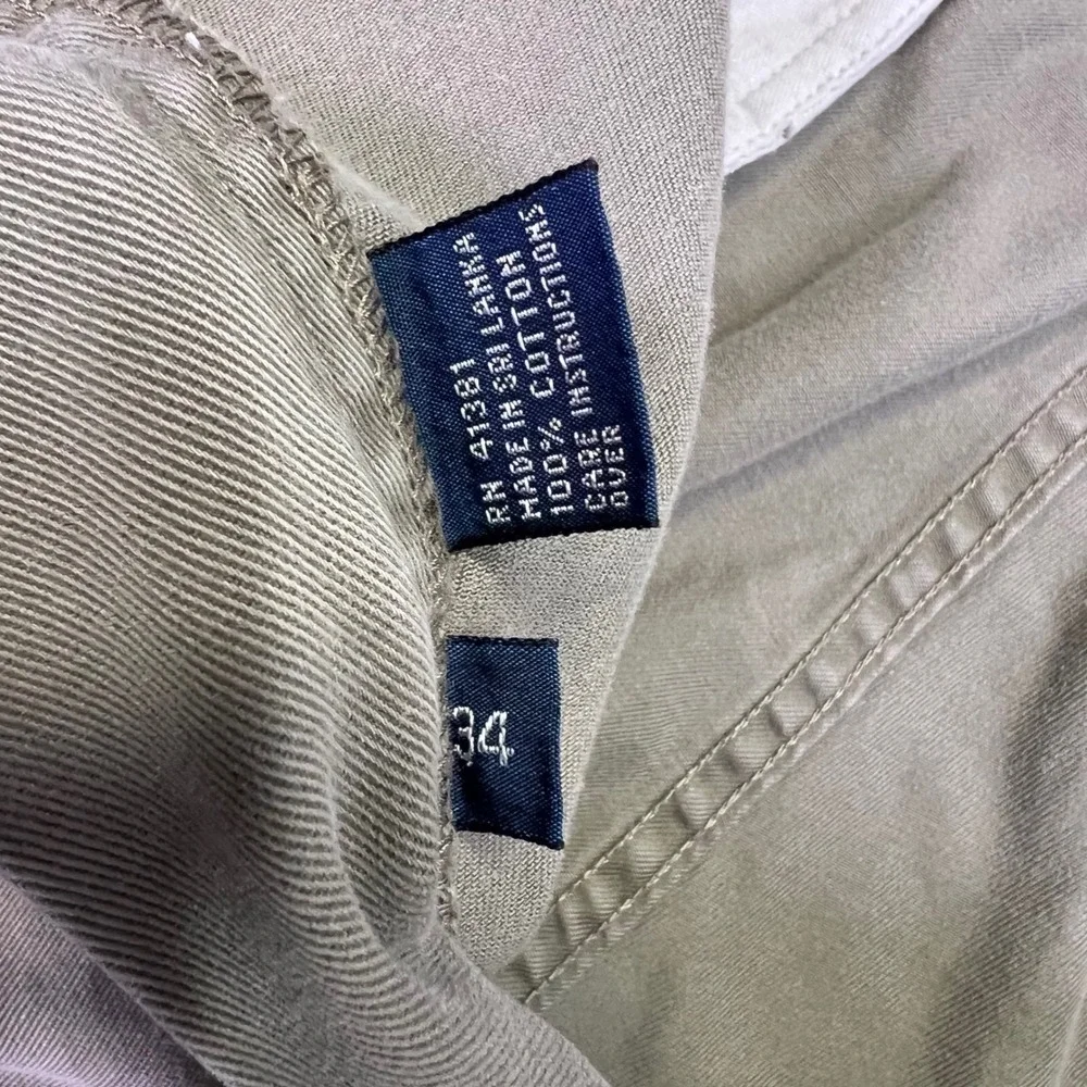 Polo Ralph Lauren Cargo Shorts Mens 34 Khaki Tan Classic Outdoor Cotton Chino
